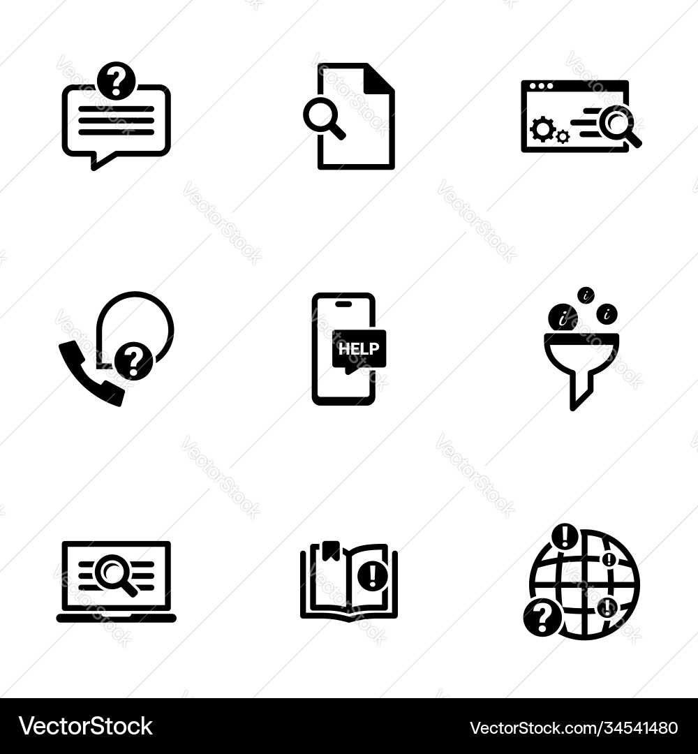 Set icons on a theme search and sort data Set icons on a theme search and sort data vector image