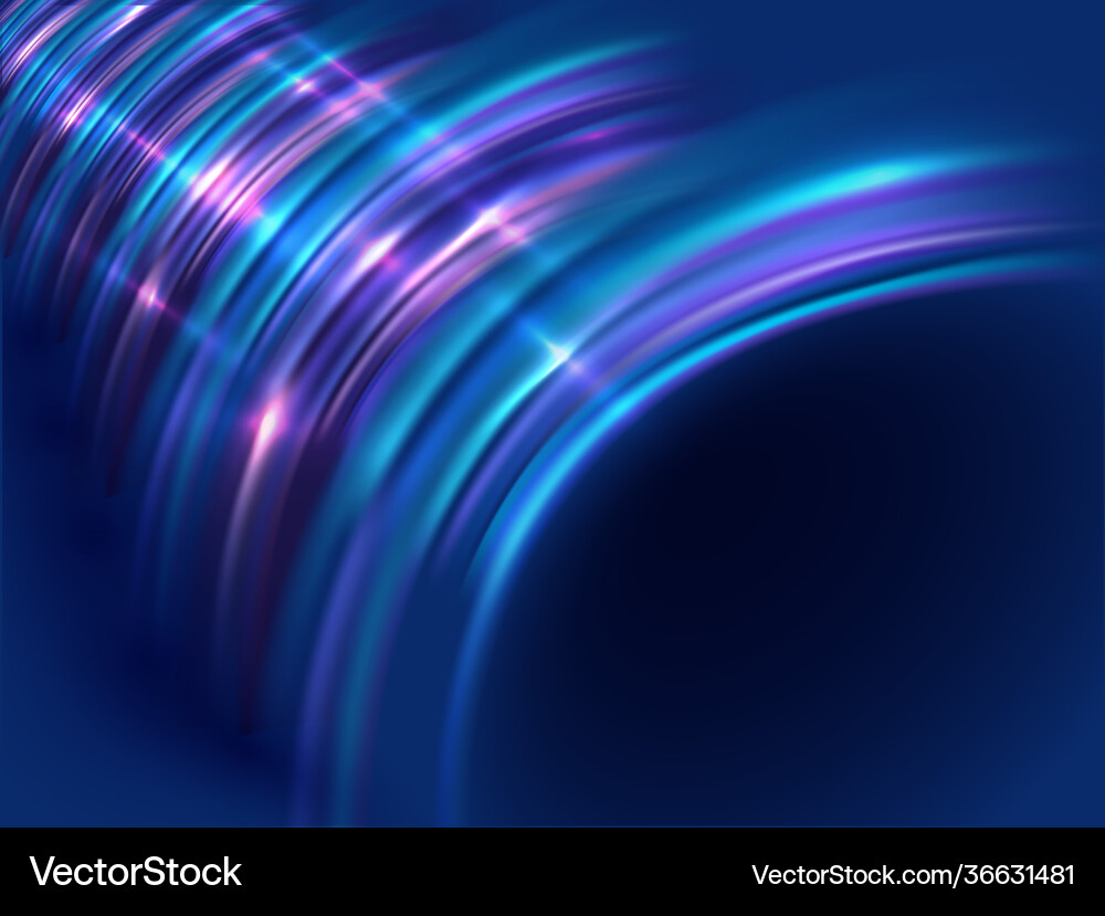 Abstract curve light effect background Vector Image