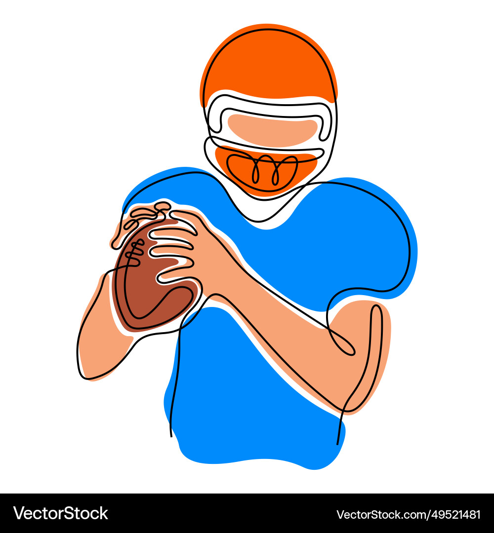 American Football Player American Football Player vektorbild