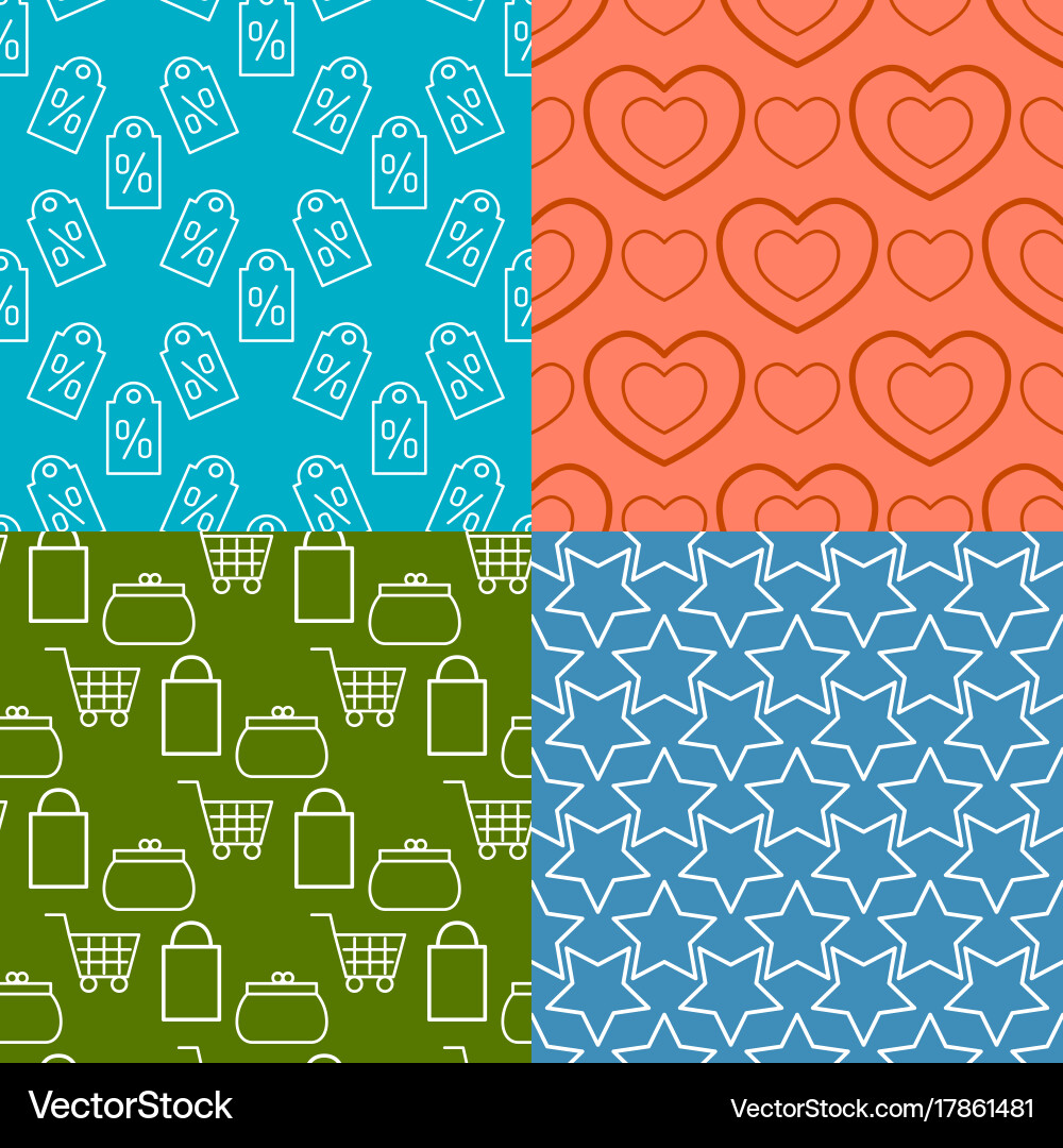 Colorful website web e-shop buttons design vector image