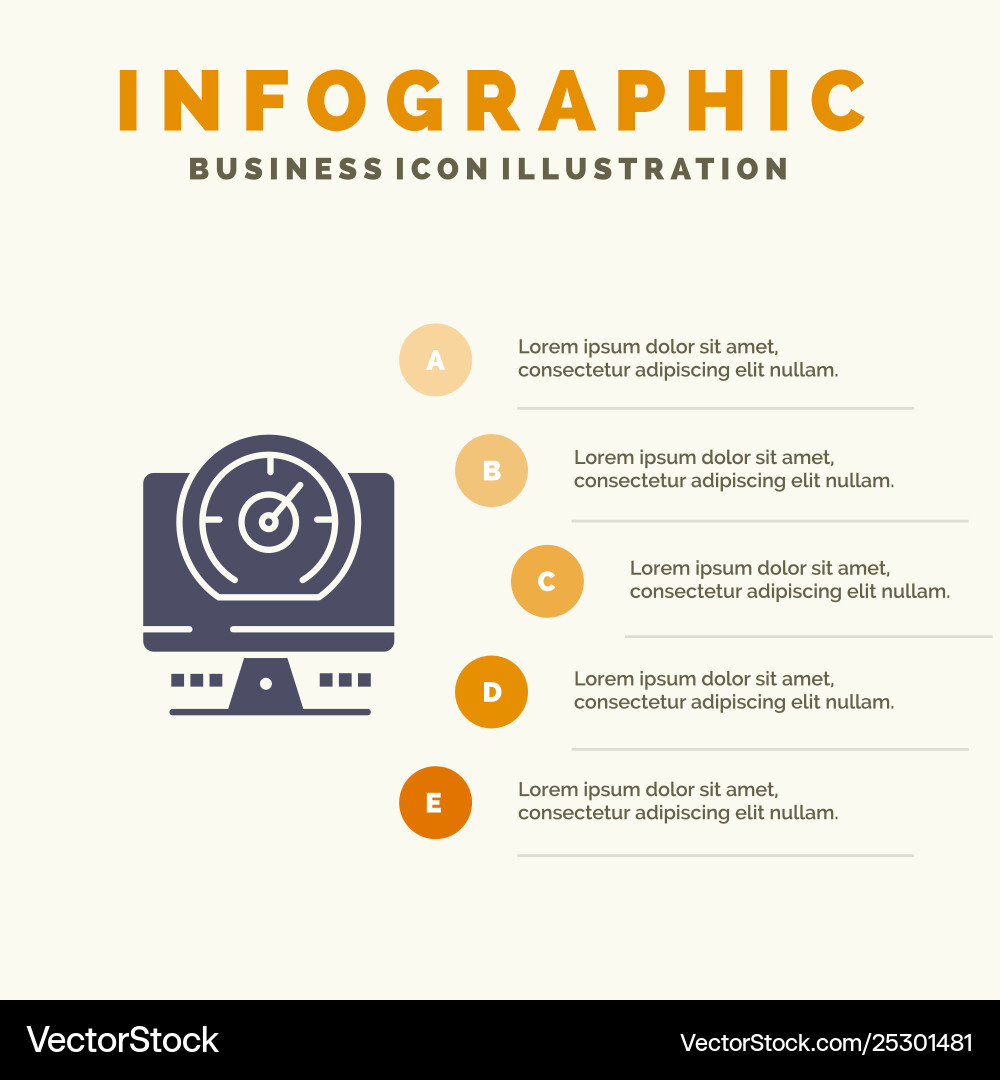 Compass computer timer location infographics Compass computer timer location infographics vector image