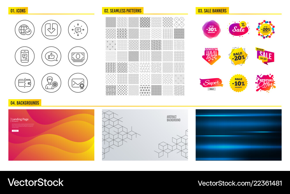 Feedback load document and world statistics icons Feedback load document and world statistics icons Vector Image