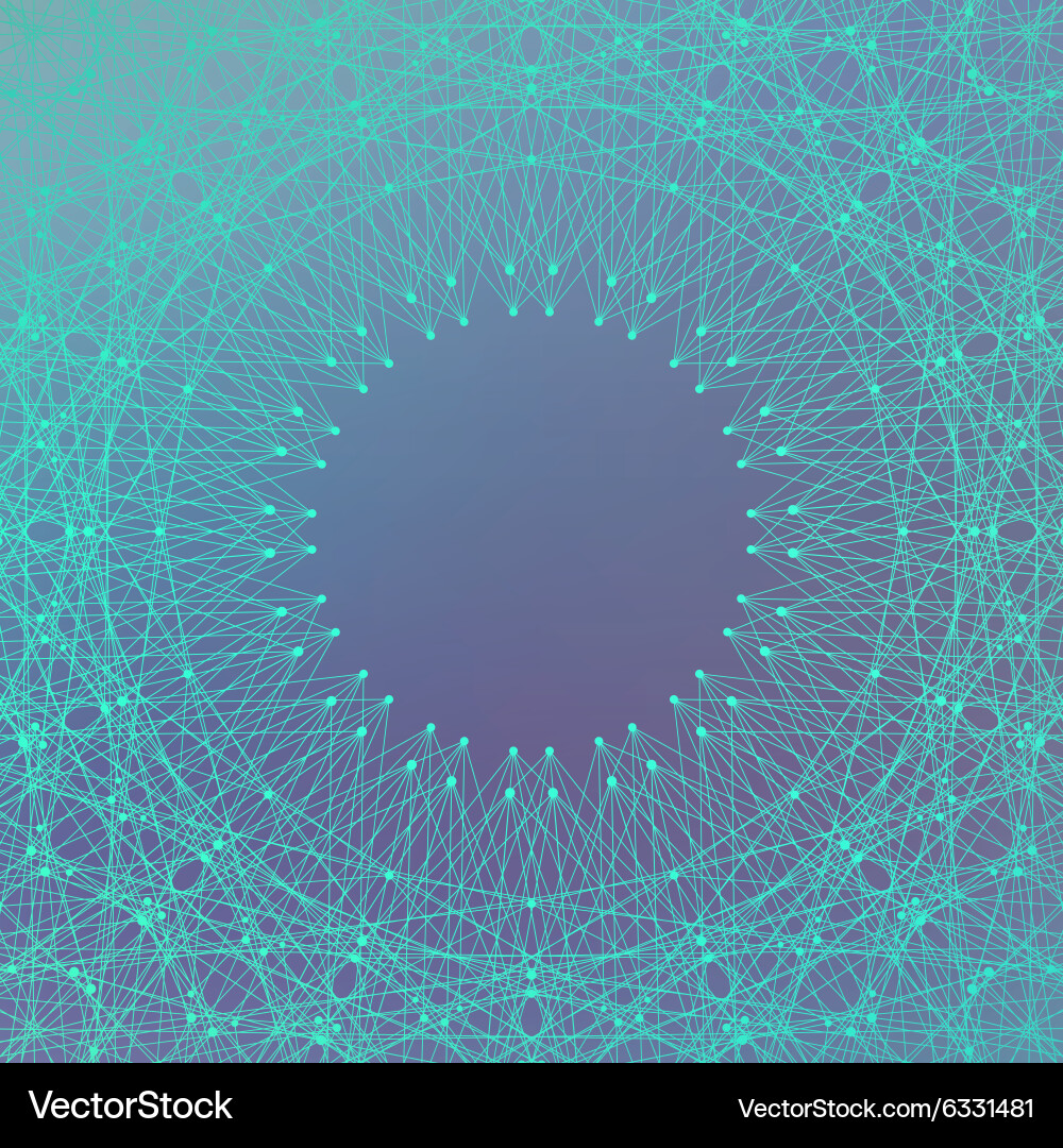 Geometric abstract background with connected lines vector image
