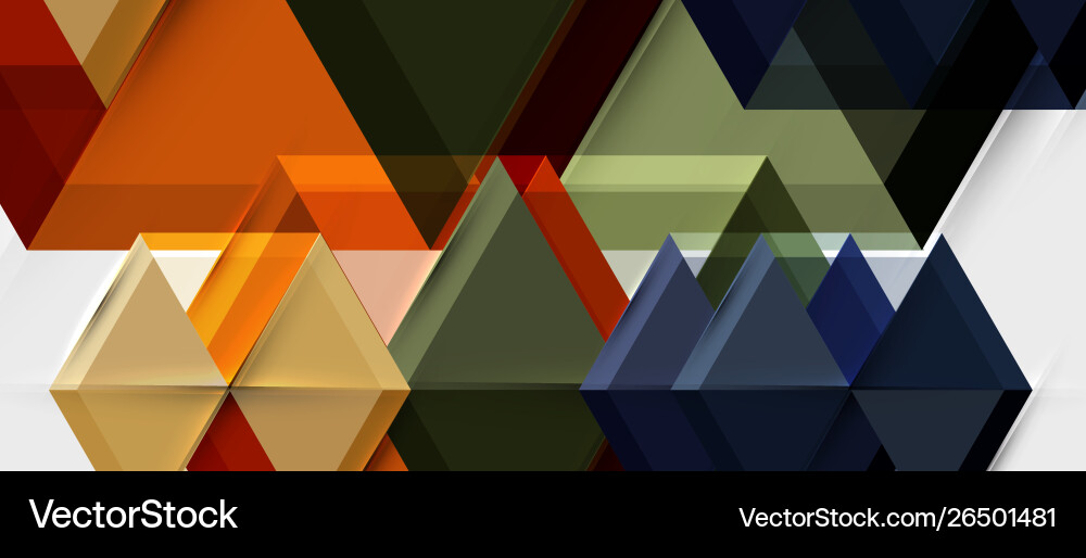 Geometric triangle and hexagon abstract background Geometric triangle and hexagon abstract background Vector Image