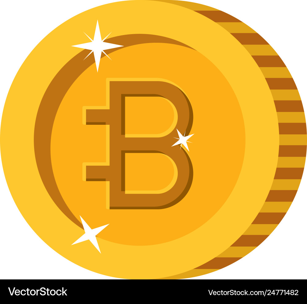 Bitcoin commerce technology icon – Royalty-Free Vector | VectorStock