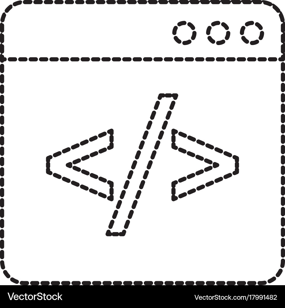Entwicklung der Webprogrammierung von Codierungsfenstern vektorbild