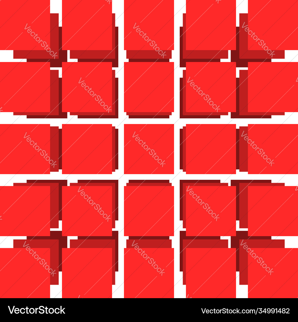 Grid mesh 3d spatial stacked tier squares cubes Vector Image