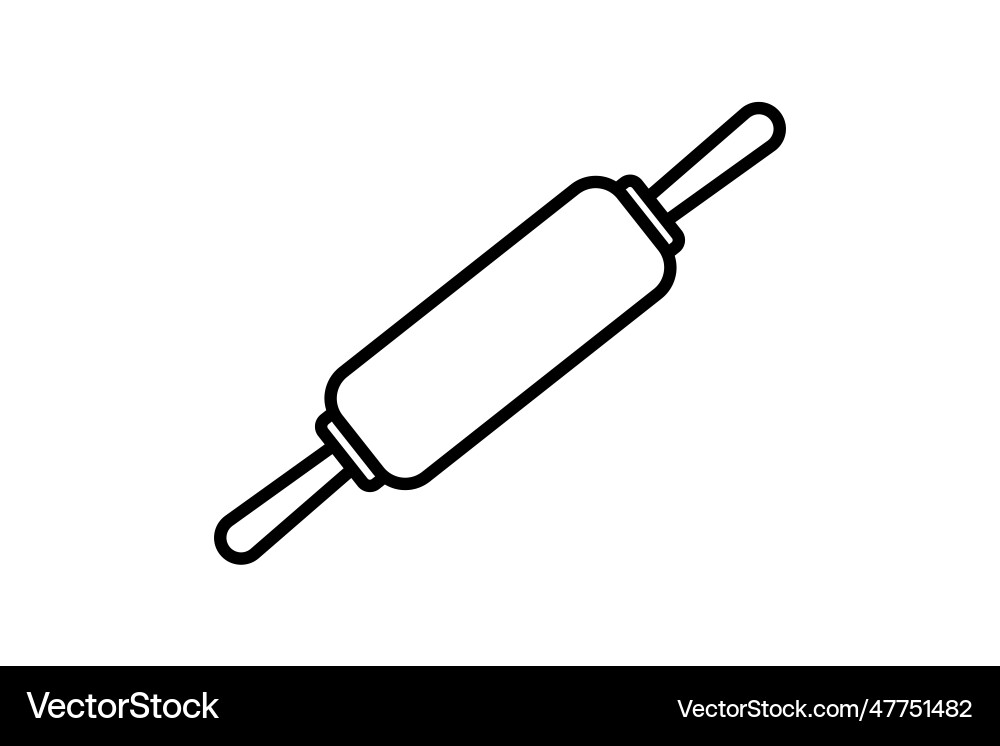 Rolling pin icon related to element vector image