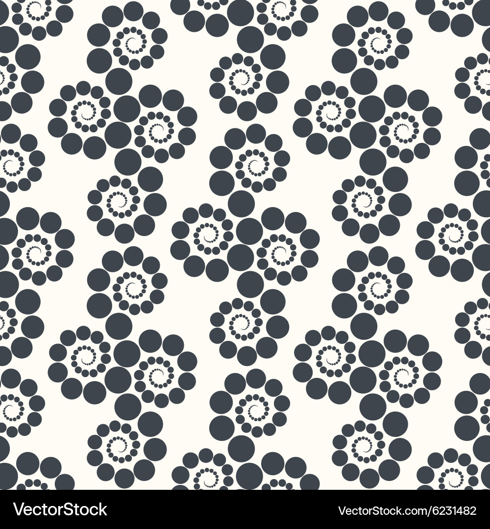 Seamless geometric pattern dots around can vector image
