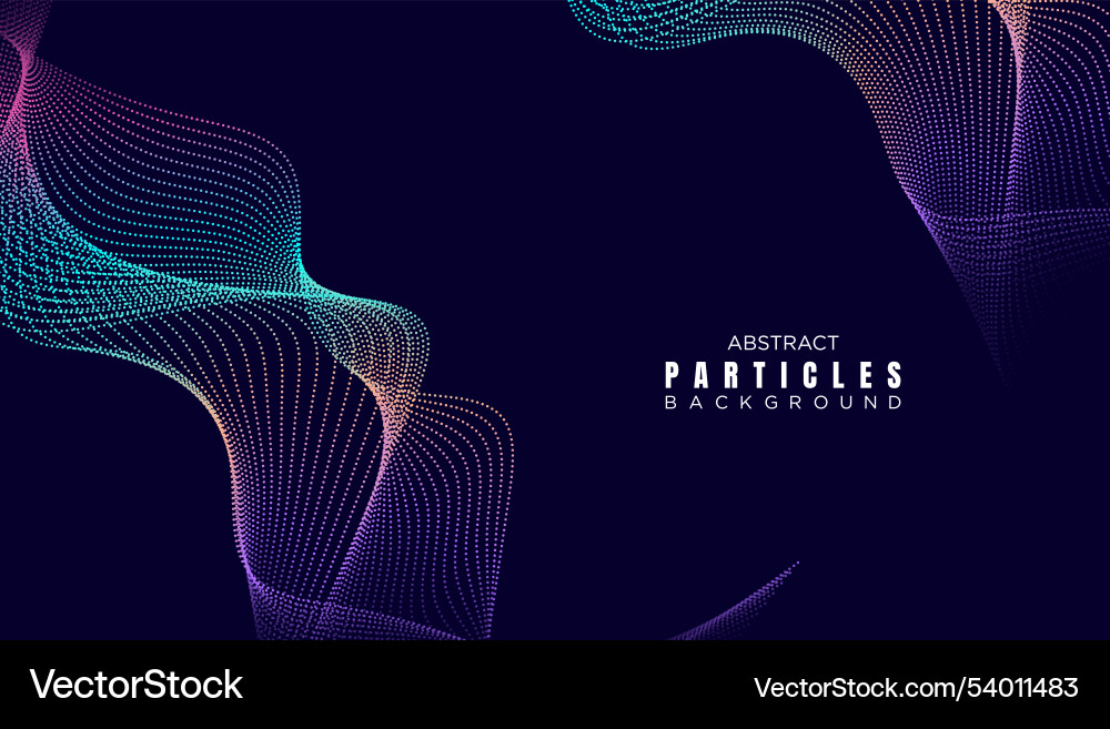 Abstract dot flowing line waves smooth curves Abstract dot flowing line waves smooth curves vector image