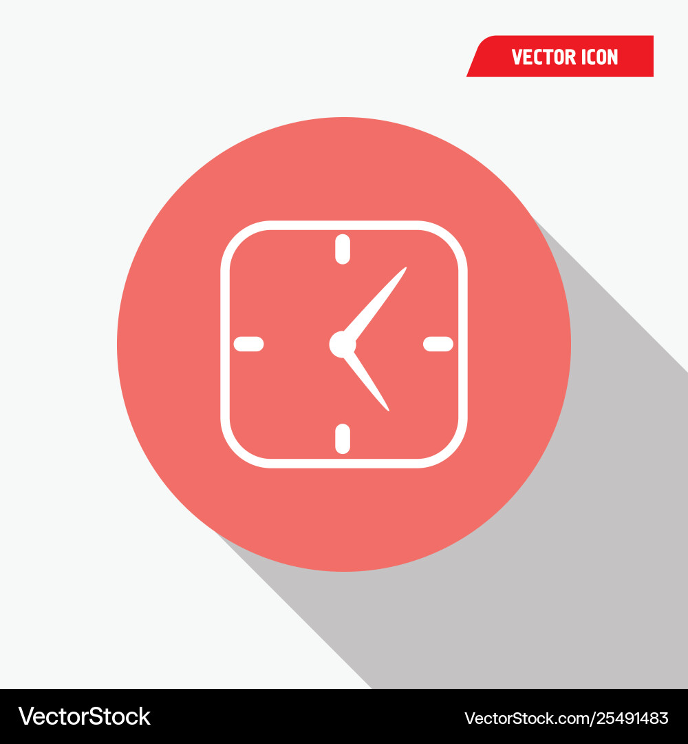 Analog clock icon vector image