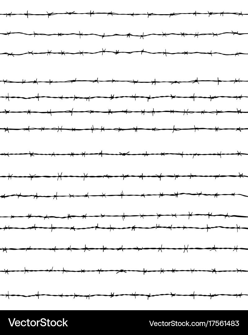 Barbed wires seamless Royalty Free Vector Image