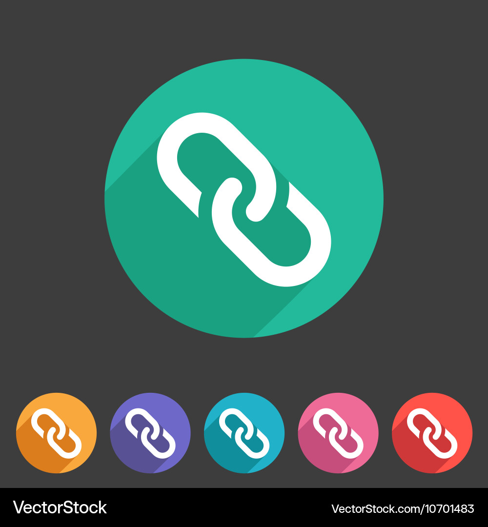 Chain Link Icon - Connection Symbol – Royalty-Free Vector | VectorStock