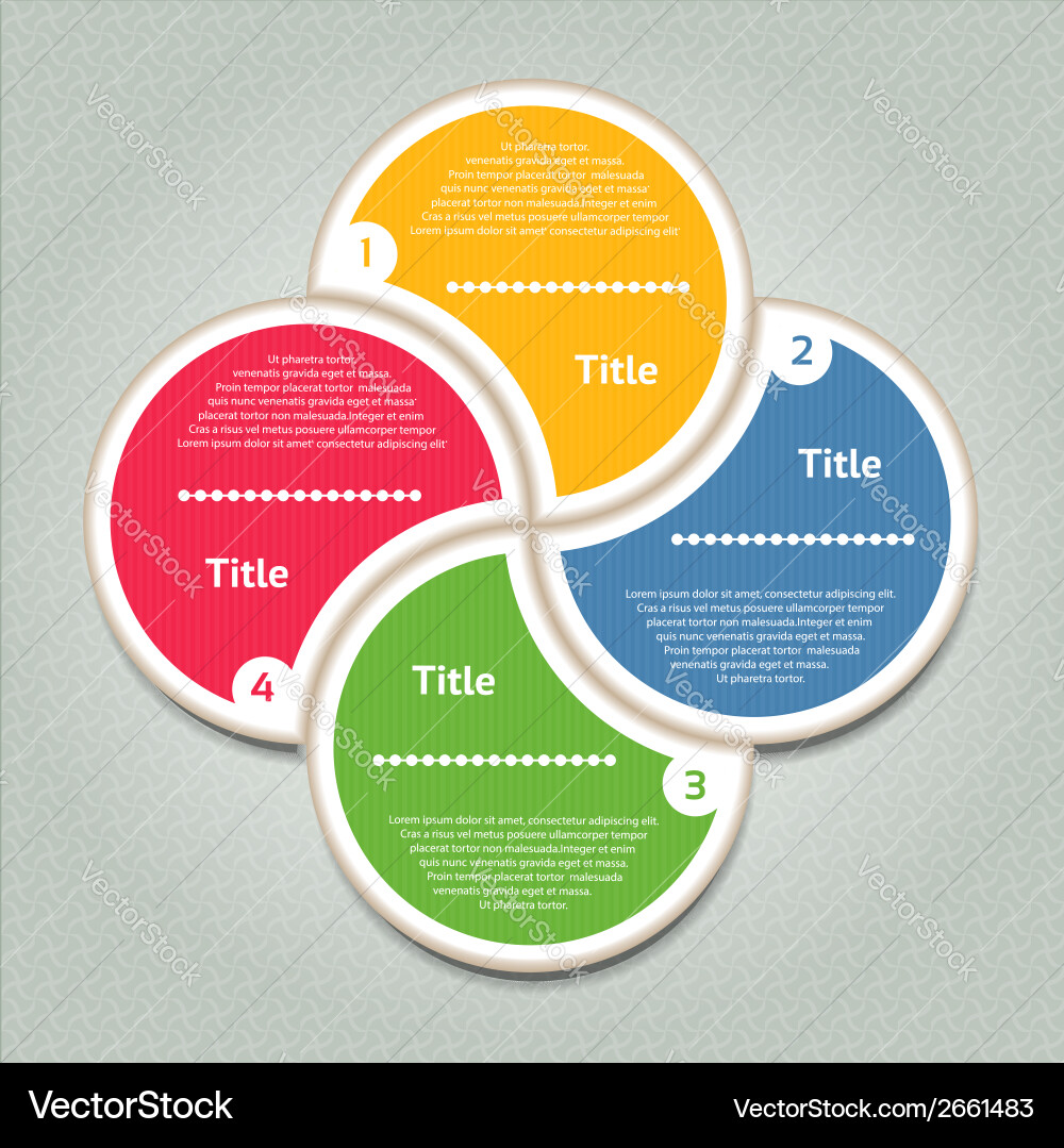 Circular Progress Chart Background vector image