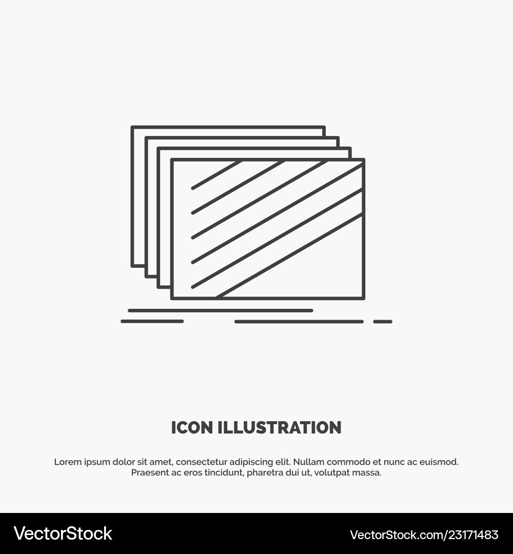Design Layer Layout Texturen Icon Line Vektorbild
