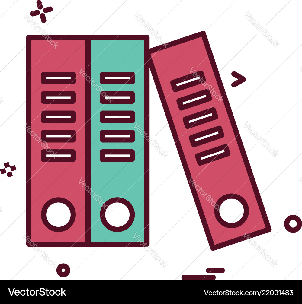 Files icon design Files icon design vector image
