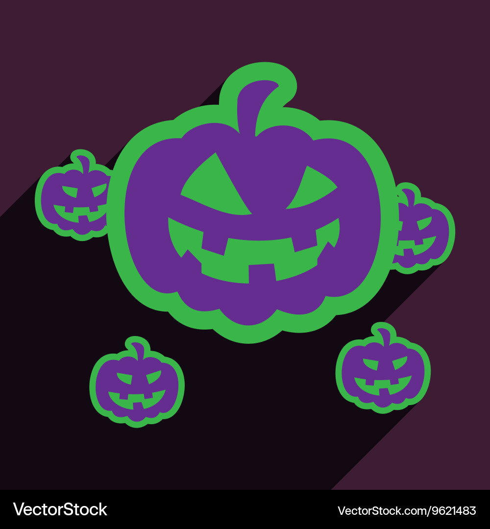Flat with shadow icon and mobile application vector image
