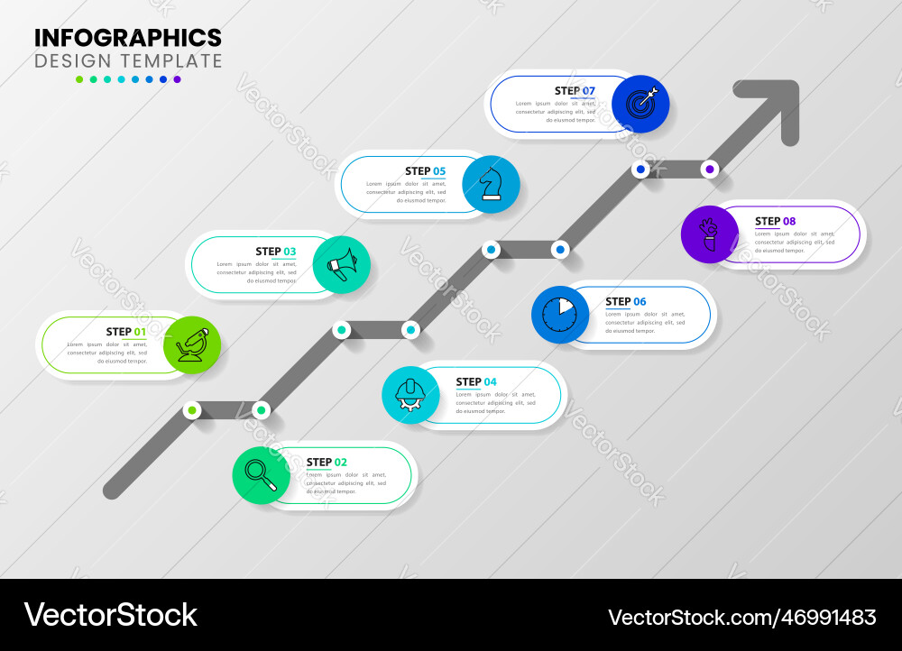 Infographic Steps Template Royalty Free Vector Image