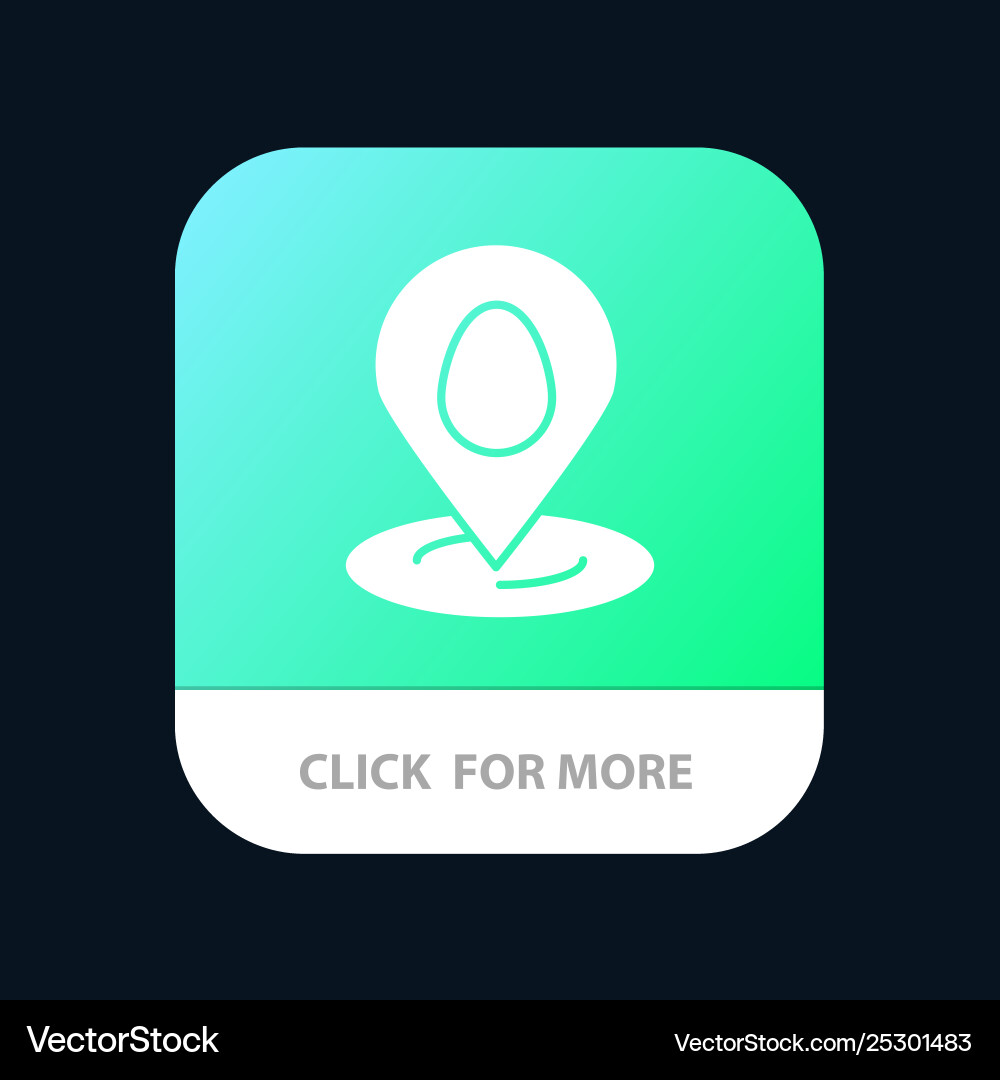 Location pin map easter mobile app button android Location pin map easter mobile app button android Vector Image