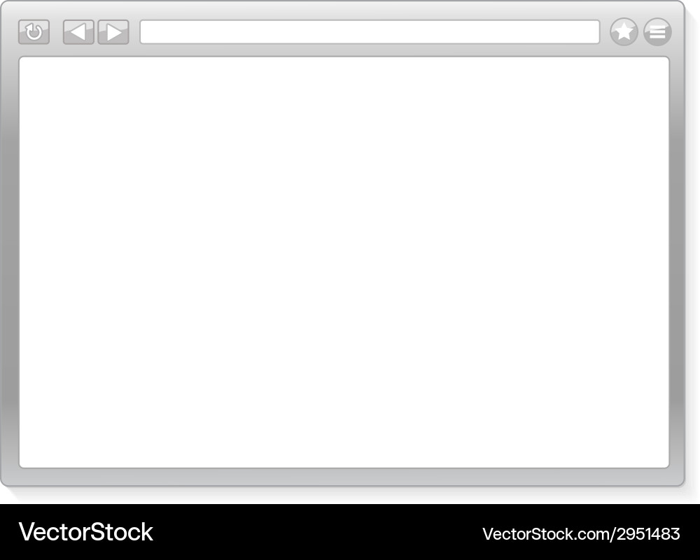 Modern Browser Window vector image