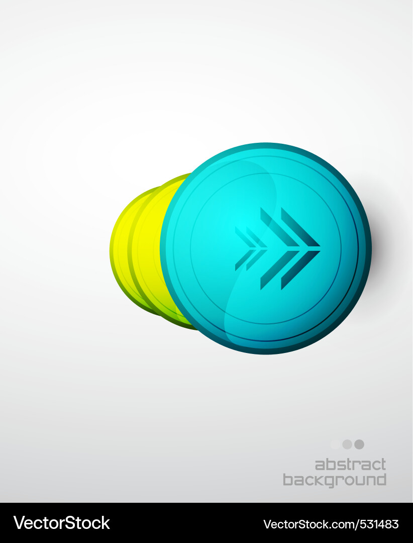 Modern button Vector Image