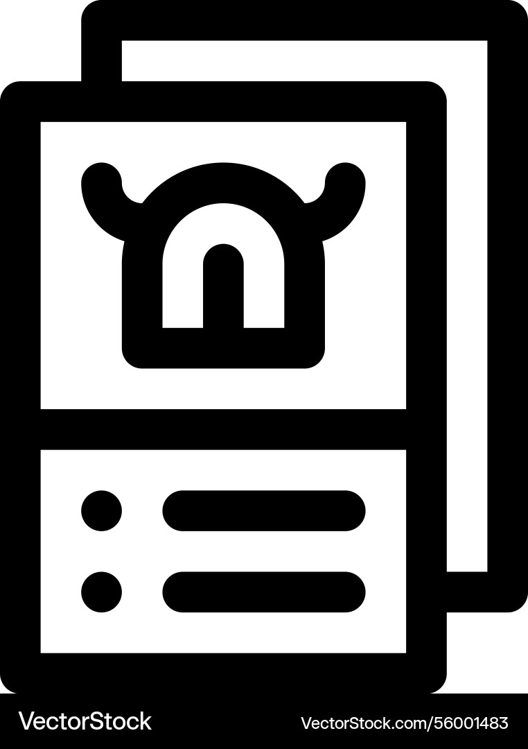 Occupied icon thin linear style design isolated Occupied icon thin linear style design isolated vector image