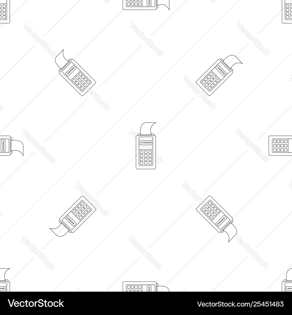 Payment terminal pattern seamless Payment terminal pattern seamless vector image