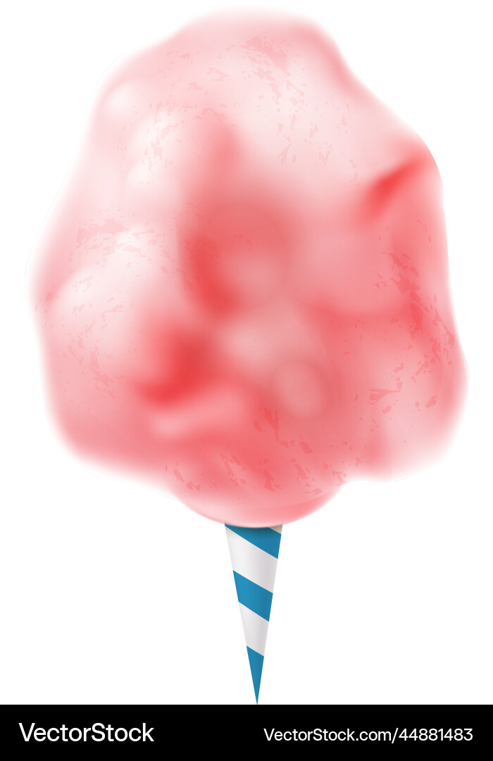 Pink cotton candy composition Royalty Free Vector Image