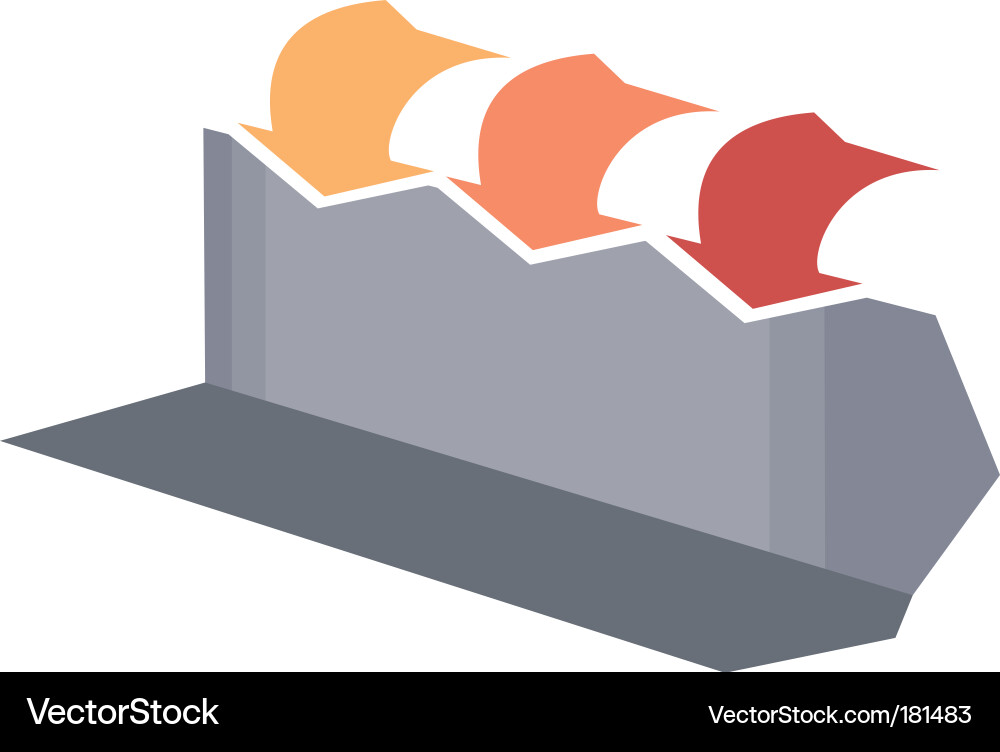 Process flow arrows Vector Image