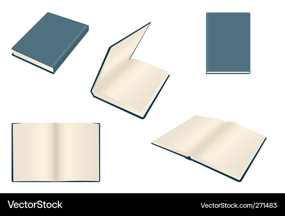 Set of books Vector Image