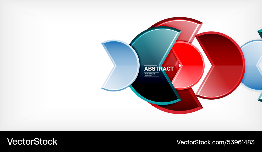 Trendy round shapes with triangular angle design Trendy round shapes with triangular angle design Vector Image