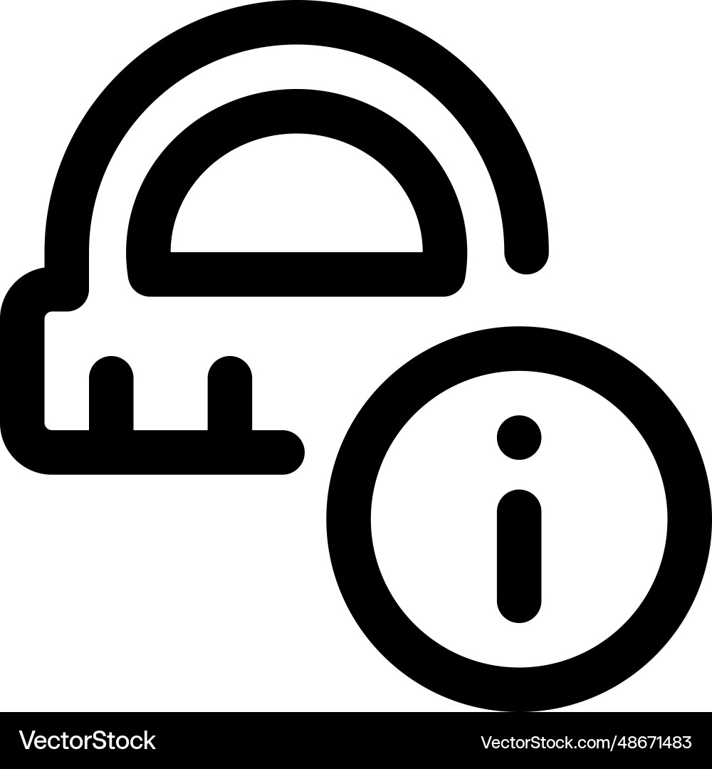 Usage information given on a ruler Vector Image