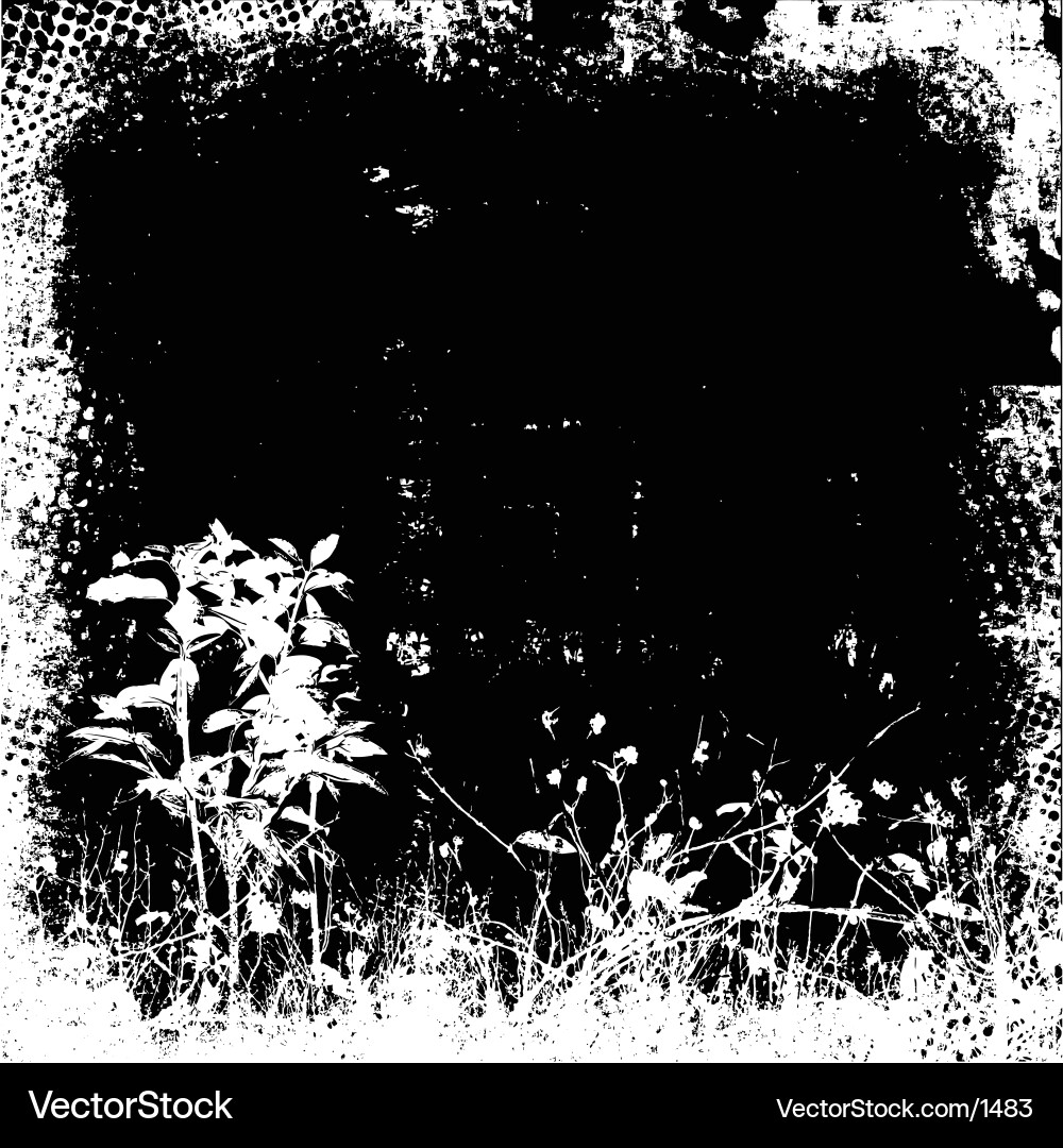 Vintage Blumen Grunge vektorbild