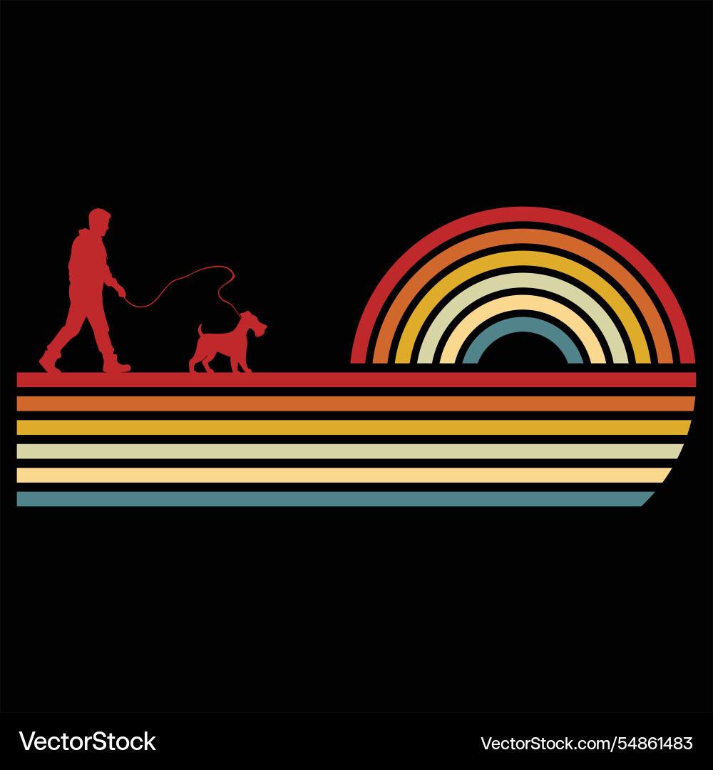 Welsh terrier retro Welsh terrier retro vector image