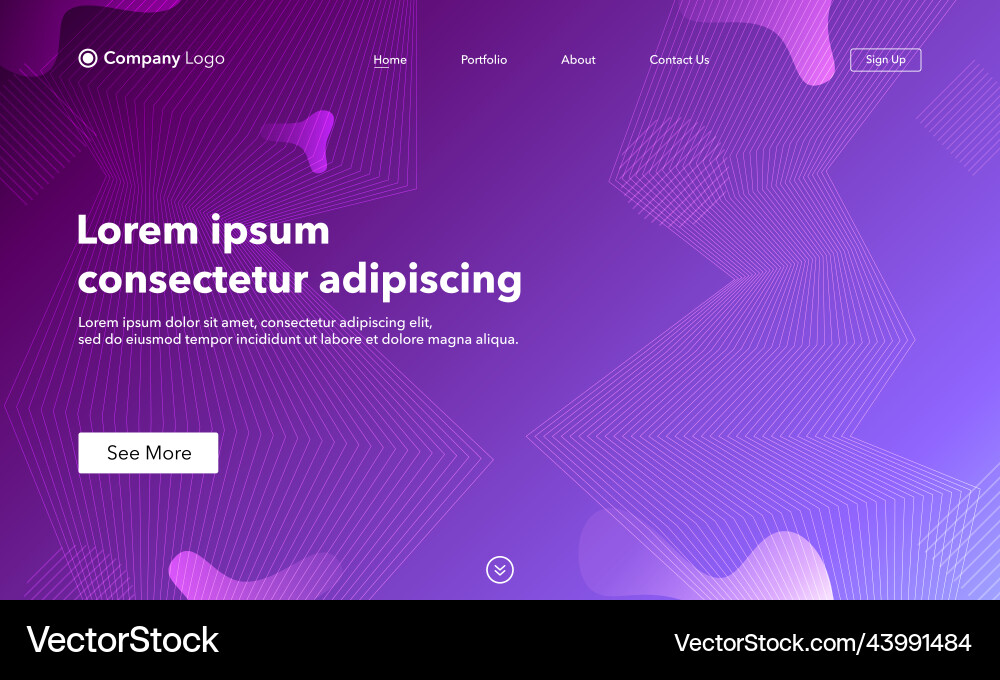 Abstract background website landing page template Abstract background website landing page template vector image