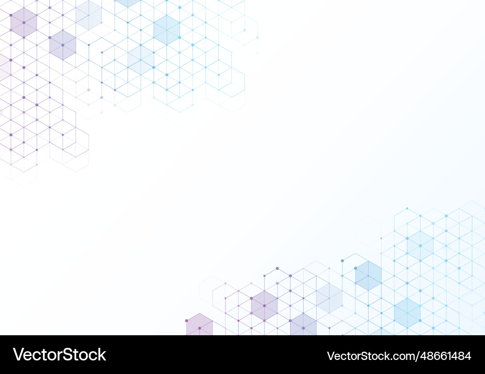 Abstract hexagonal molecular structures Abstract hexagonal molecular structures vector image