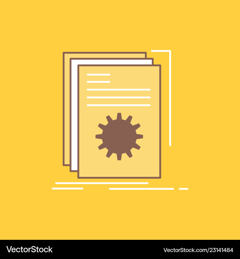 App build developer program script flat line App build developer program script flat line vector image