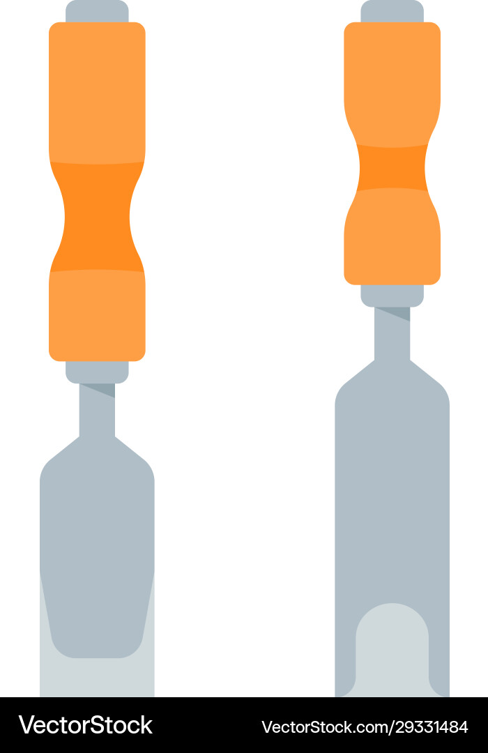 Flat a chisel Flat a chisel vector image