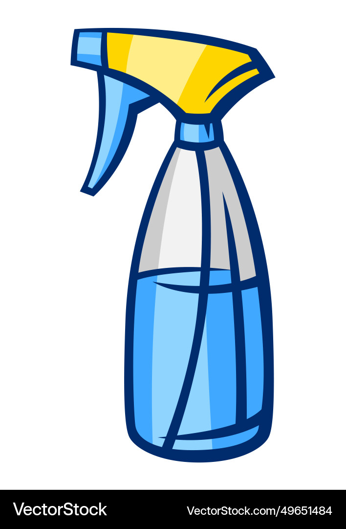 Glass cleaner housekeeping Glass cleaner housekeeping vector image
