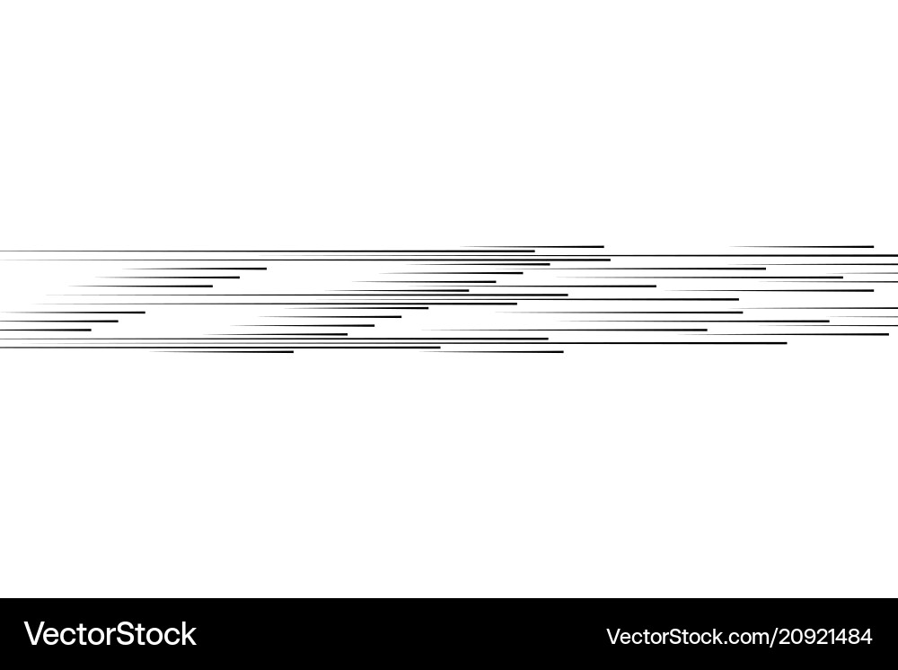 Isolated speed lines the effect of movement Isolated speed lines the effect of movement vector image