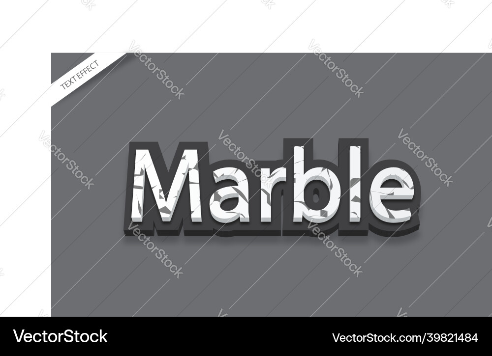 Marble texture text effect design Marble texture text effect design Vector Image