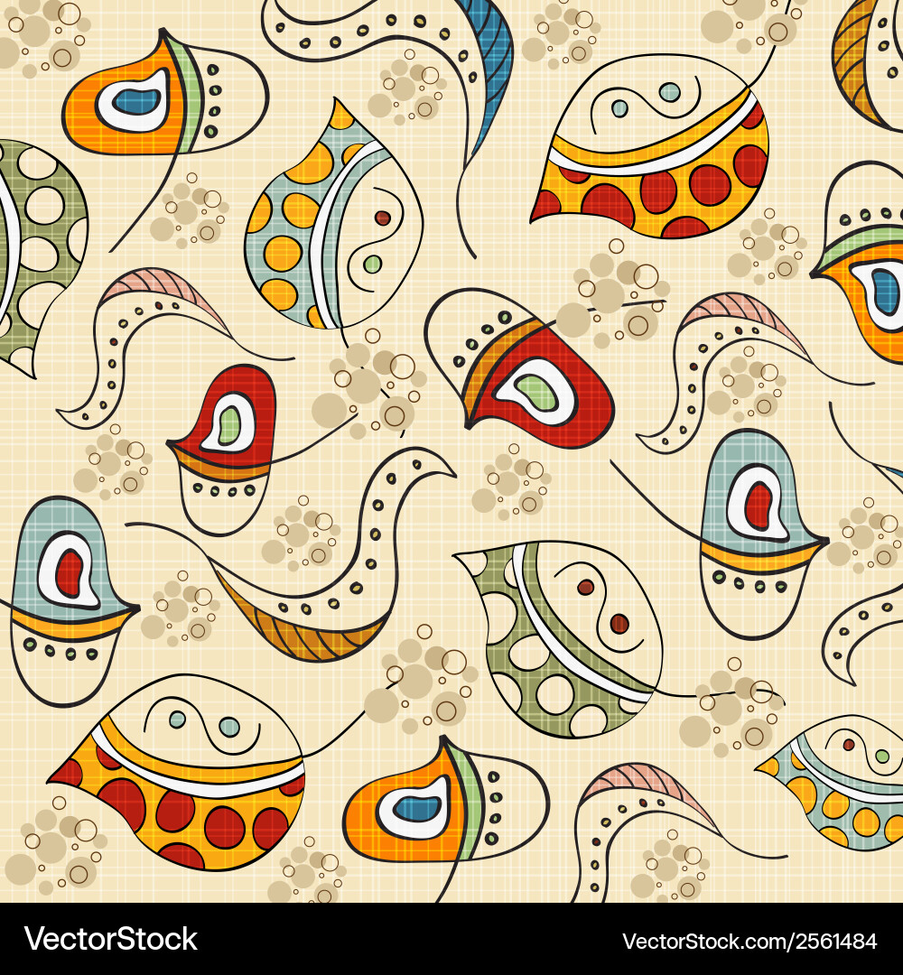 Seamless pattern with leaf Vector Image
