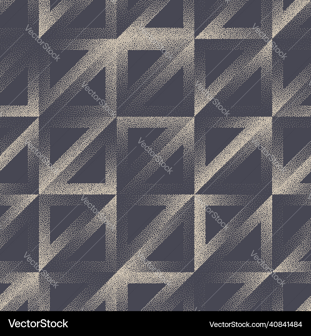Triangular Grid Stipple Pattern vector image