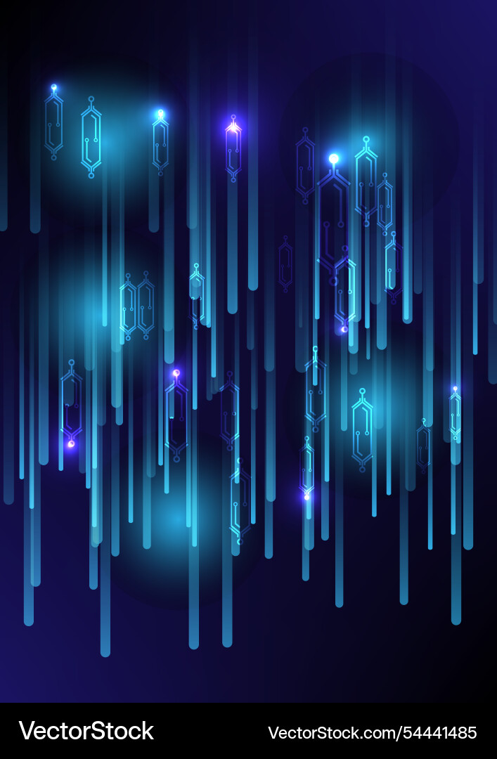 Abstract background with blue lines gradient vector image