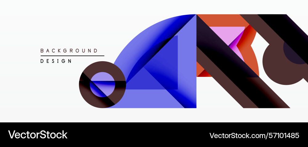 Abstract geometric shapes overlap creating Abstract geometric shapes overlap creating Vector Image