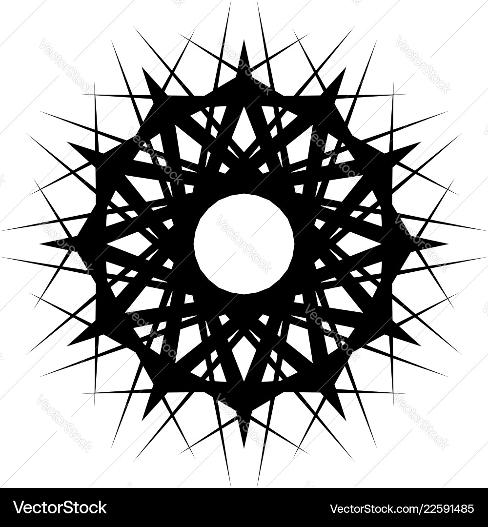Geometric rotating form editable Geometric rotating form editable vector image