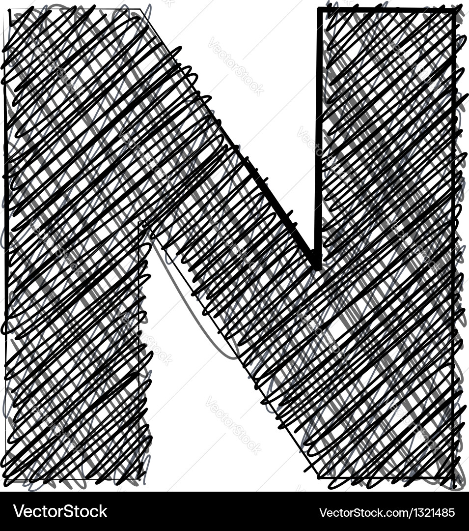Hand drawn font Royalty Free Vector Image - VectorStock
