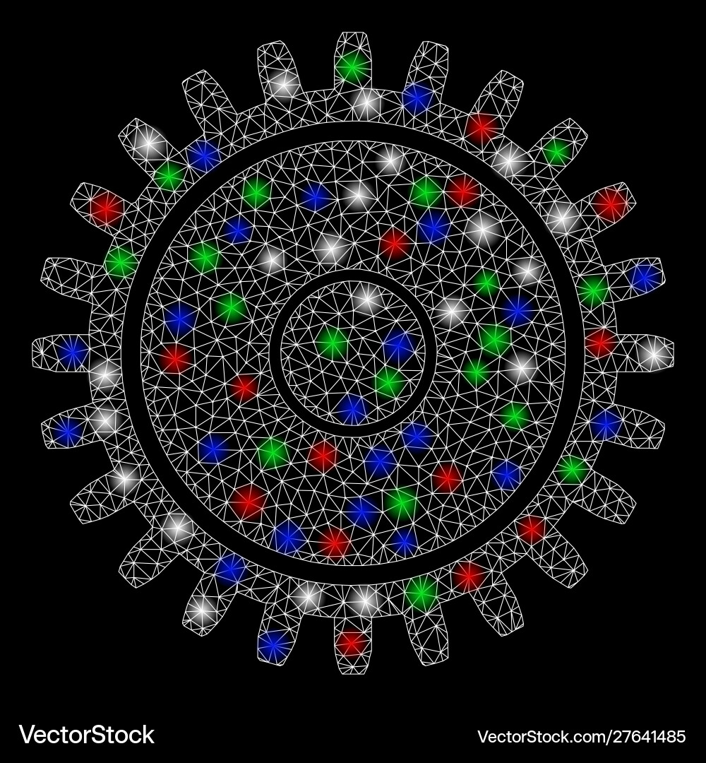 Helles Netz-Zugrad mit Flare Spots Helles Netz-Zugrad mit Flare Spots vektorbild
