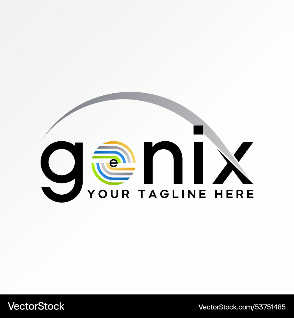 Initial o font rotating line swoosh genix Initial o font rotating line swoosh genix Vector Image