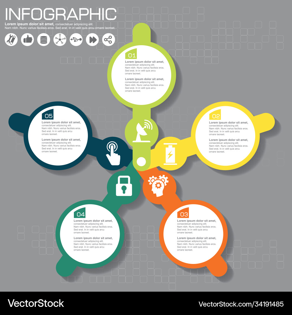 Part report with logo and icons set Part report with logo and icons set vector image